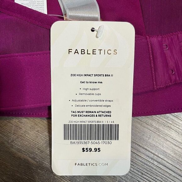 Fabletics Zoe High Impact Sports Bra Size Small - Picture 8 of 8